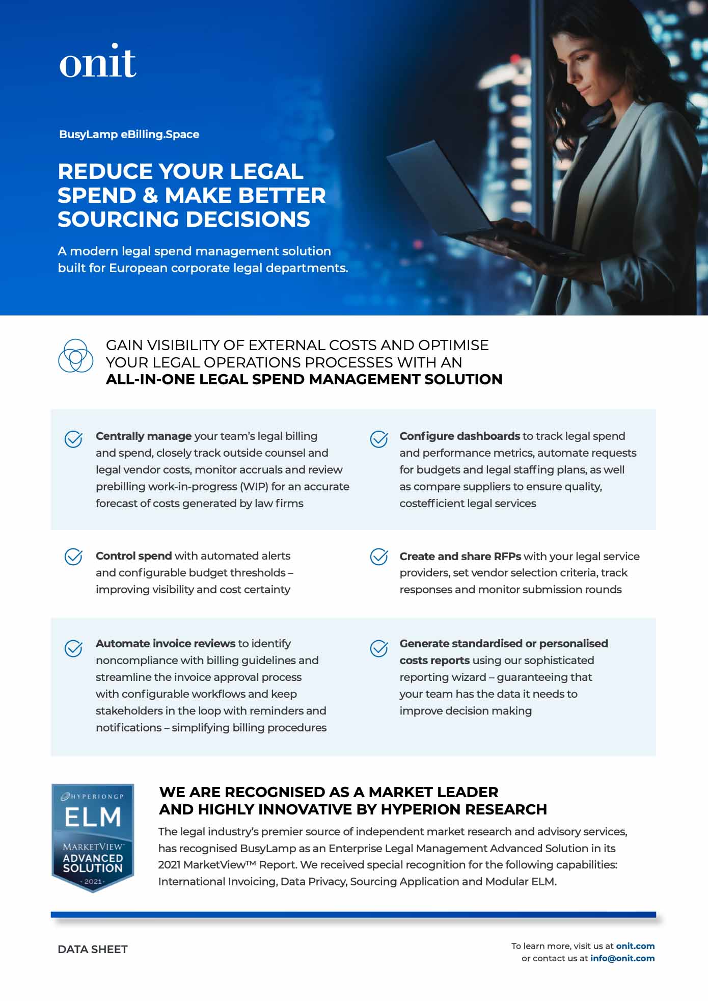 Reduce your legal spend & make better sourcing decisions